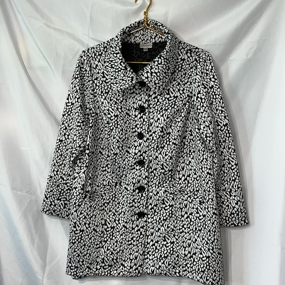 Black & White 3/4 length Jacket - Picture 2 of 6